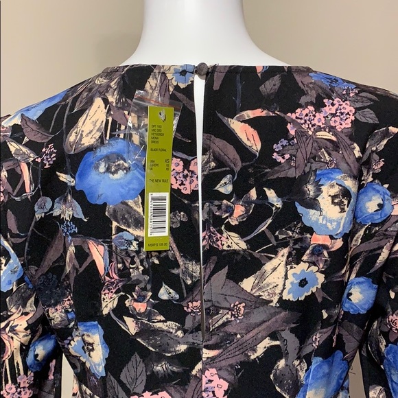 NWT Gianni Bini “Mona” Bell Sleeve Swing Dress XS - Picture 7 of 8